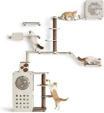 Brand New 10-Piece Wall-Mounted Cat Tree