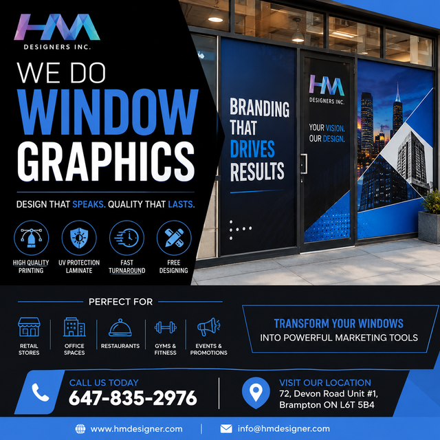 Window Graphics – Custom Design & Installation