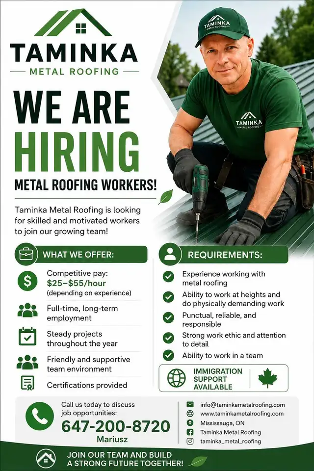 Metal Roofing Installer