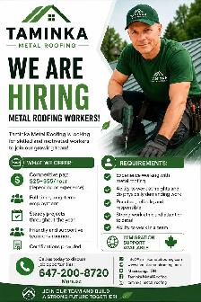 Metal Roofing Installer