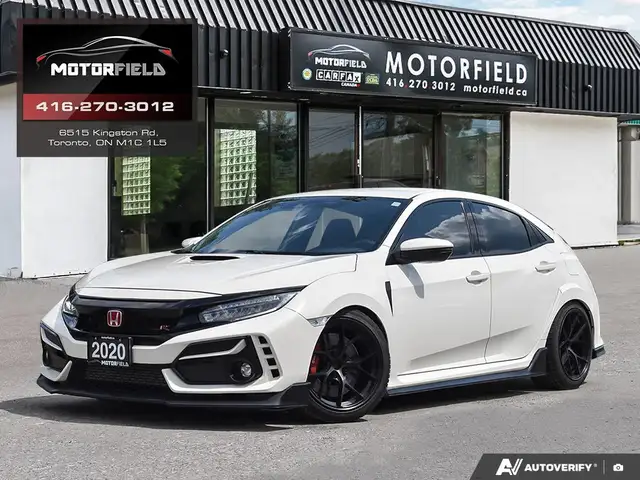 2020 Honda Civic Type R Manual White/Red, 306HP, Brembo