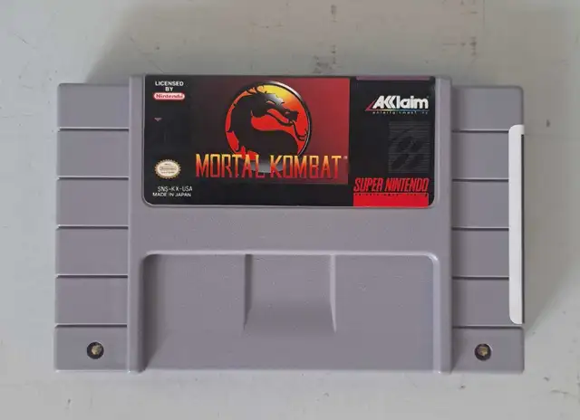 Mortal Kombat Super Nintendo Game (32479324)