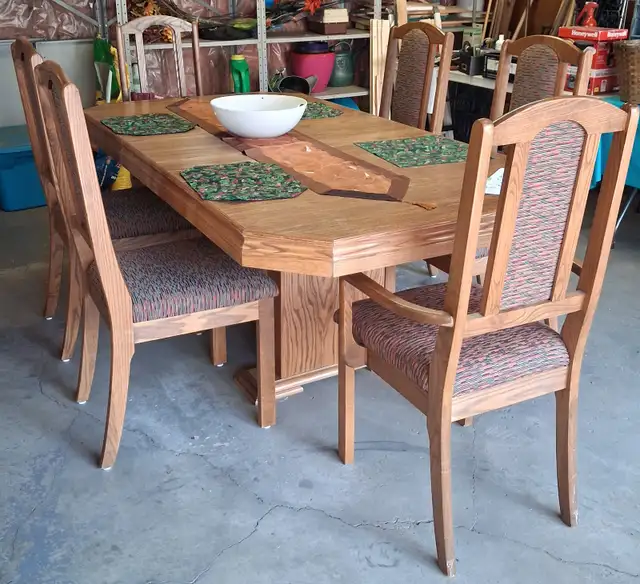 Dining table and chairs