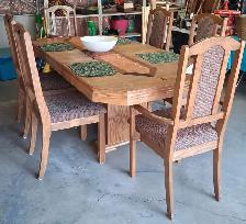Dining table and chairs