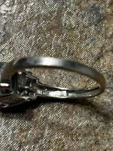 10K White Gold Mystic Topaz Ring with Diamond Accents - Photo 5