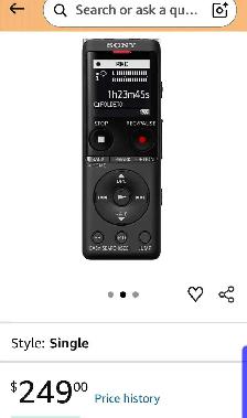 Sony ICD-UX570 Stereo Digital Voice Recorder-NEW - Photo 2