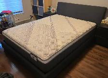 Structube Queen Bed Frame and Serta Mattress (LIKE NEW) - Photo 3