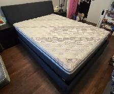 Structube Queen Bed Frame and Serta Mattress (LIKE NEW) - Photo 4