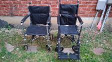 Wheelchair folding transport
