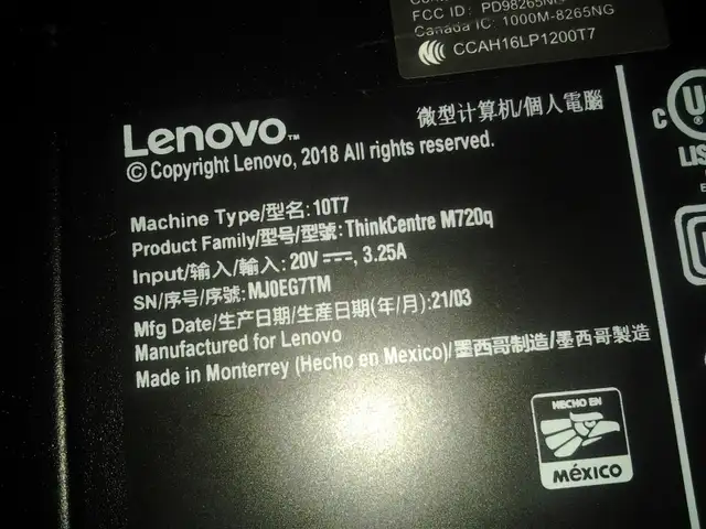 Lenovo ThinkCentre M720q  8gen i5 pc mac laptops projectors pro