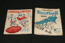 CFL CANADIAN FOOTBALL GUIDES 1956, 1957 BY NORTHERN ELECTRIC