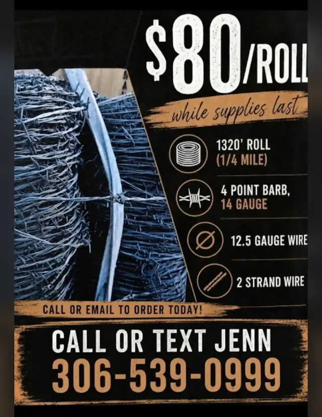 NEW Barbed Wire - Clearout Sale!