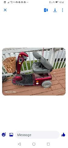 SUNRUNNER SHOPRIDER MOBILITY SCOOTER