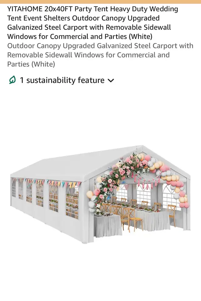 20x40 party tent