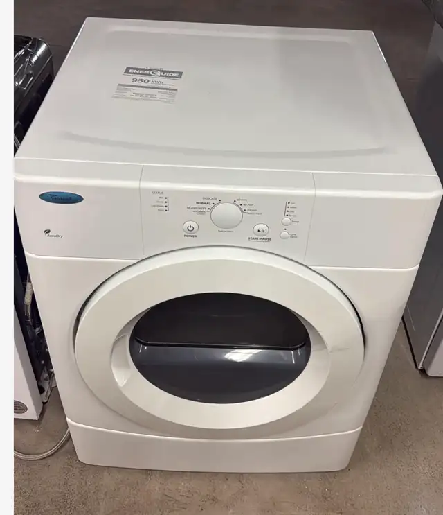 Whirlpool Duet front-load washer and dryer set in white.