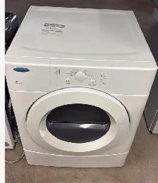 Whirlpool Duet front-load washer and dryer set in white.