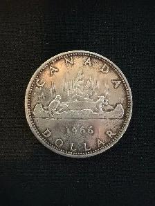 1966 Canada Silver Dollar 1$ - #107