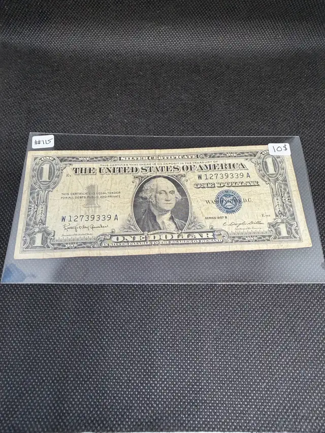 1957 USA 1$ Silver Certificate Note - #115
