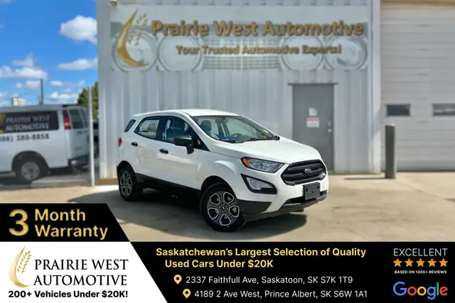2019 Ford Ecosport S AWD | No Accident | Reverse Camera