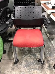 Global Sonic 6574 Stacking Armchair on Wheels Base with Cushion