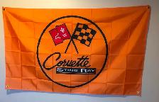 New Outdoor/indoor Corvette Flag / sign 3ft X 5ft - Photo 6