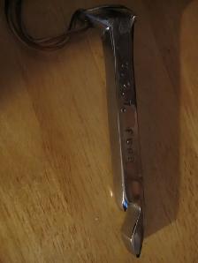 CHROME PLATED SAINT JOHN  RAILROAD SPIKE BOTTLE OPENER MINT COND - Photo 4