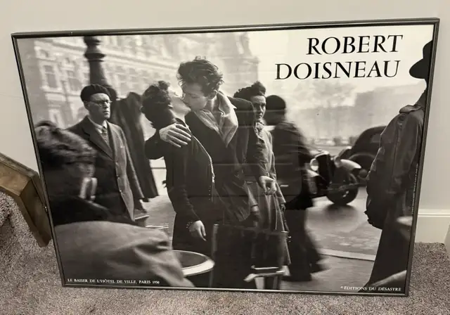 Robert Doisneau Framed Print of Paris Scene