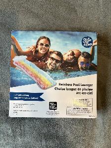 Rainbow Pool Lounger Brand New