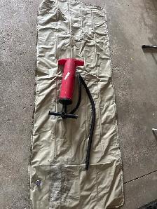camping single mattress and pump