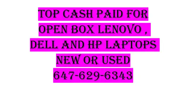 Looking for Open Box Lenovo, Dell, Hp Laptops in Quantity