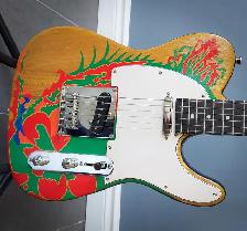 Custom made Jimmy Page Dragon Telecaster Guitar Style - Photo 2