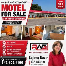 MOTEL FOR SALE IN STRUGEON FALLS WITH OWNERS RESIDENCE