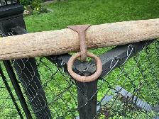 Antique Wooden Ox Yoke with Rustic Metal Hardware ! - Photo 3