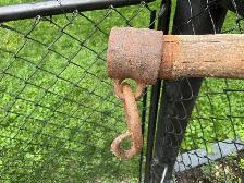 Antique Wooden Ox Yoke with Rustic Metal Hardware ! - Photo 6