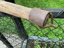 Antique Wooden Ox Yoke with Rustic Metal Hardware ! - Photo 8