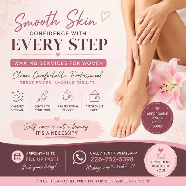 Waxing services for women