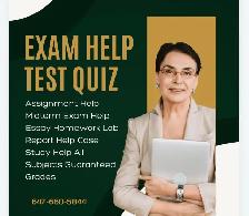 Online Exam Quiz Help All Subjects 100% Pass A