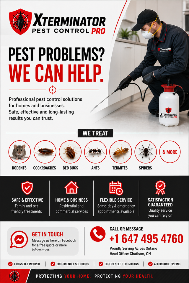 CALL: 647-495-4760: PEST CONTROL FOR RESTAURANTS & BUSINESSES