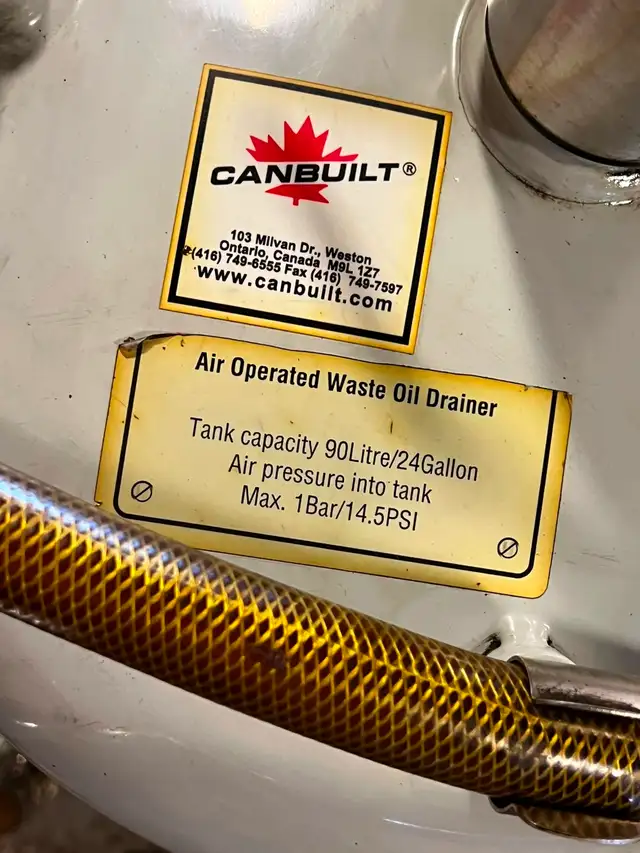 HUGE SALE! Canbuilt DR-290 Mobile Waste Oil Drain Unit