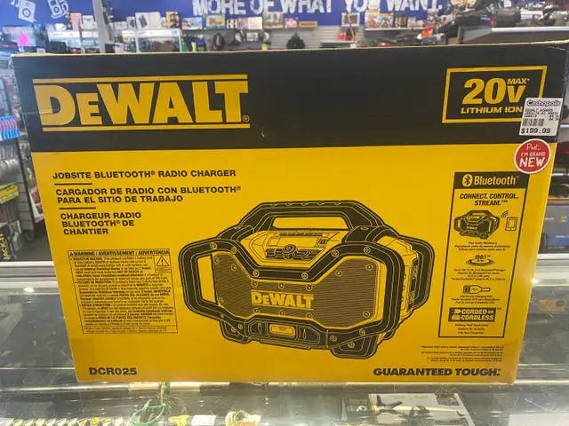 Dewalt DCR025 Jobsite BT Radio @ Cashopolis!!