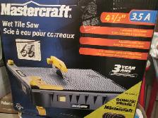 Mastercraft Wet Tile Saw/Scie à eau pour carreau