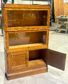 Antique Quartersawn Oak  Barrister Bookcase (w Cabinet Base) - Photo 6