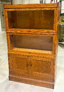 Antique Quartersawn Oak  Barrister Bookcase (w Cabinet Base) - Photo 7