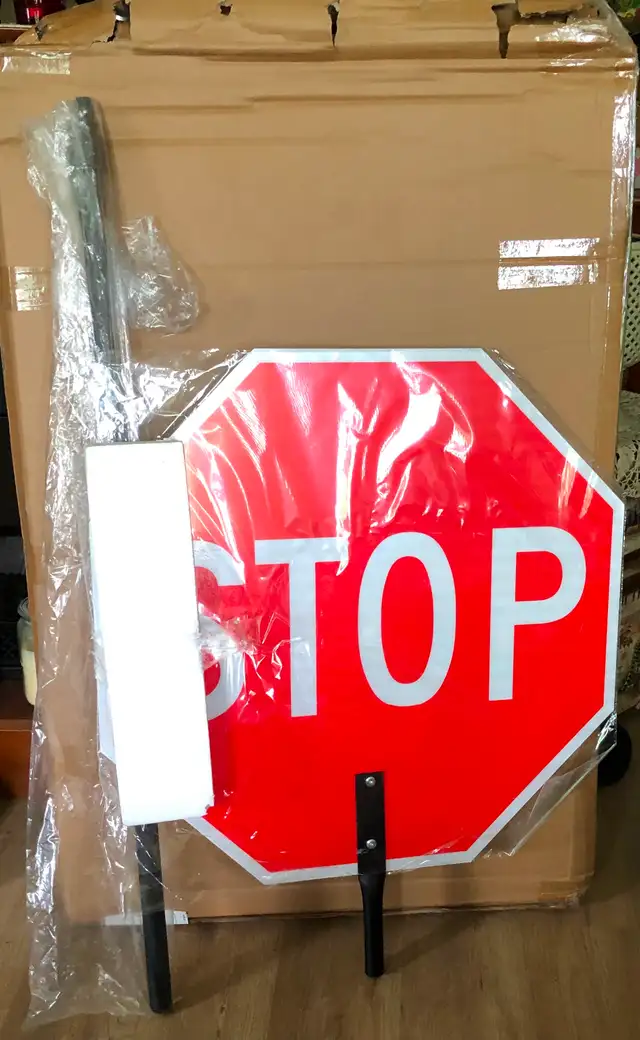 First $50 Takes it Today-  "24 Stop/Slow Flagger Paddle