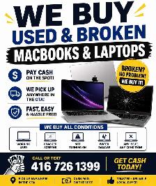WANTED: BROKEN/USED MACBOOK FOR PARTS