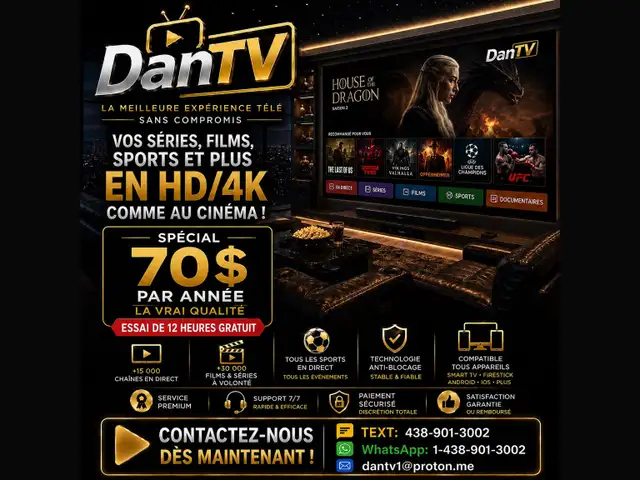 Débloquez votre Télé, Firestick, pour 75$/année