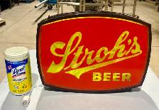 Vintage "Stroh’s Beer" Lighted Advertising Sign (c. 1960s) - Photo 6