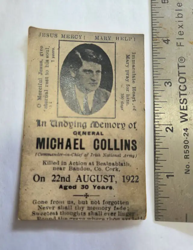 Michael Collins Mass Card