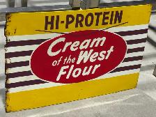 Vintage AUTHENTIC Large Metal Advertising Sign (c. 1950s)