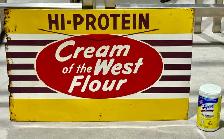 Vintage AUTHENTIC Large Metal Advertising Sign (c. 1950s) - Photo 5